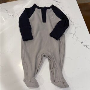 Gray and Navy Baby Pajamas